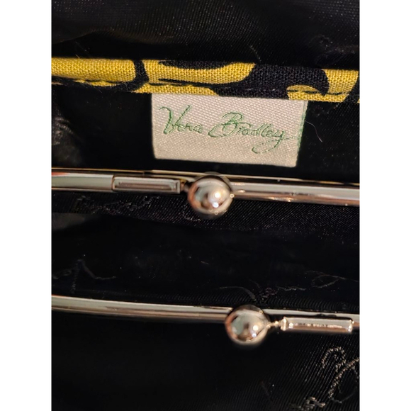 Women's Vera Bradley Coin Purse Small Black Floral - Picture 5 of 8